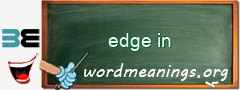 WordMeaning blackboard for edge in